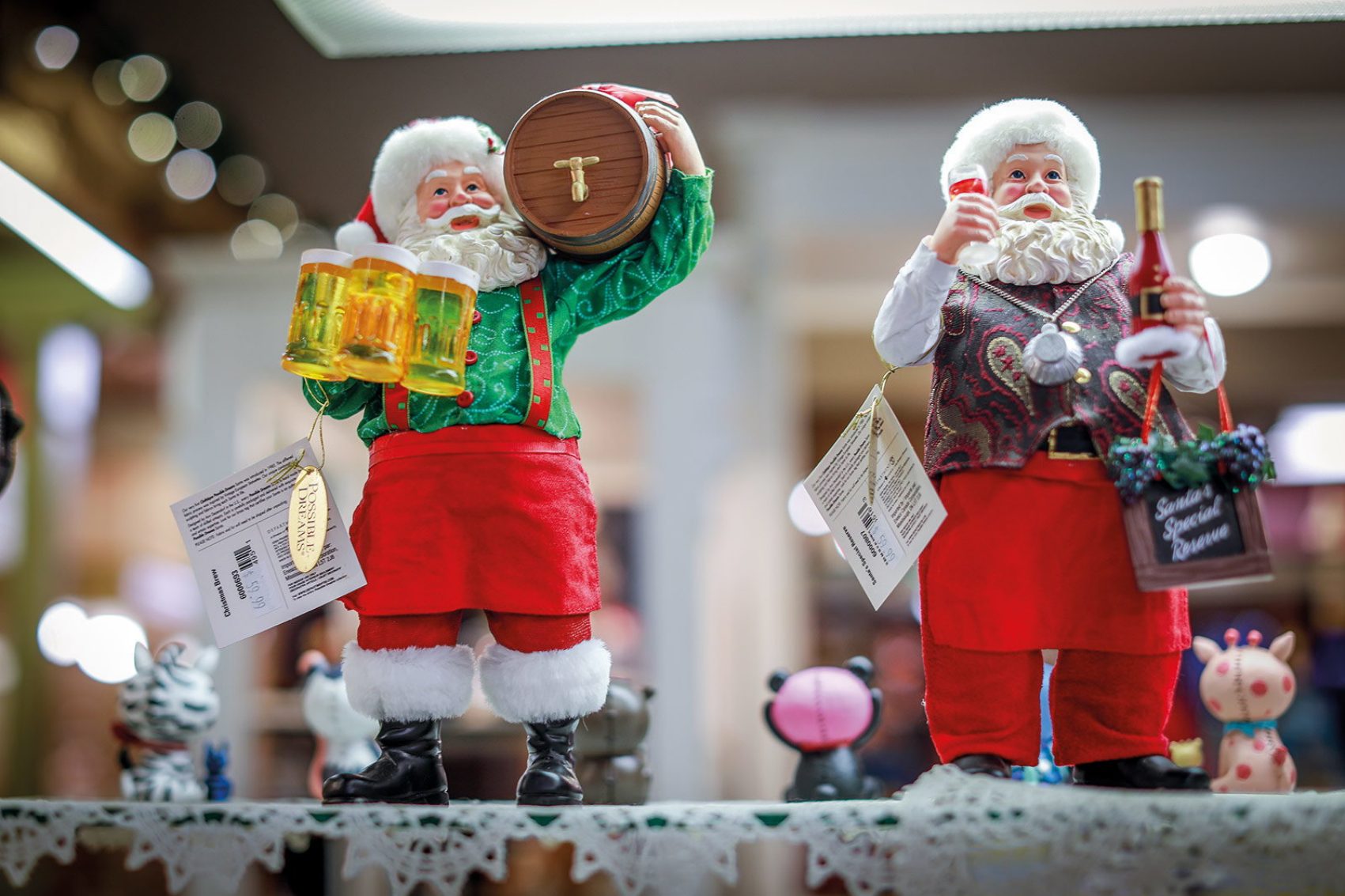 Santa decorative toys