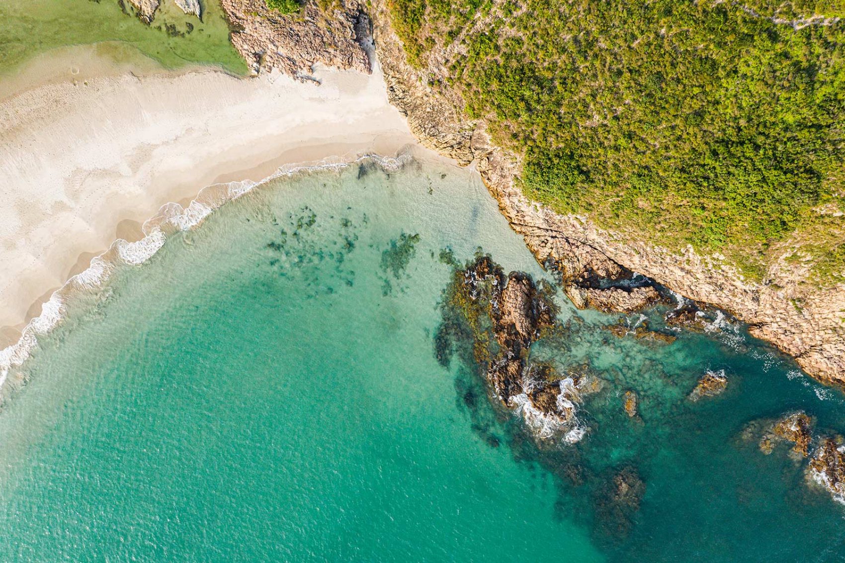An aerial photo of Long Ke Wan. Credit: Mike Pickles