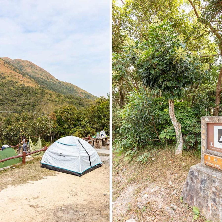 Camping on Ngong Ping. Credit: Mike Pickles