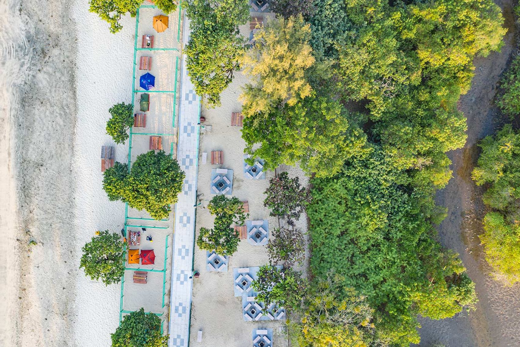 An aerial photo of Pui O. Credit: Mike Pickles
