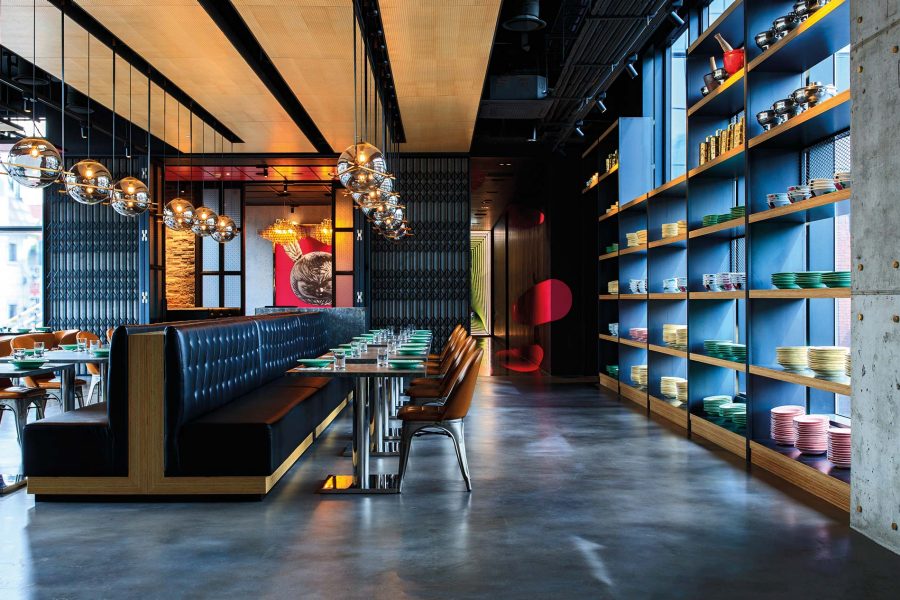 Stylish restaurant interior