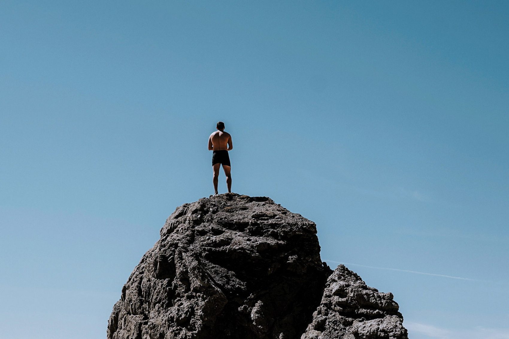 Man on a rock