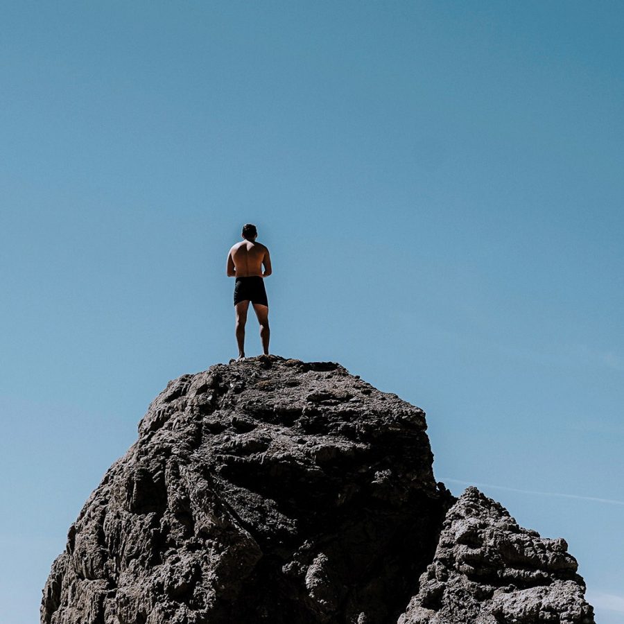 Man on a rock