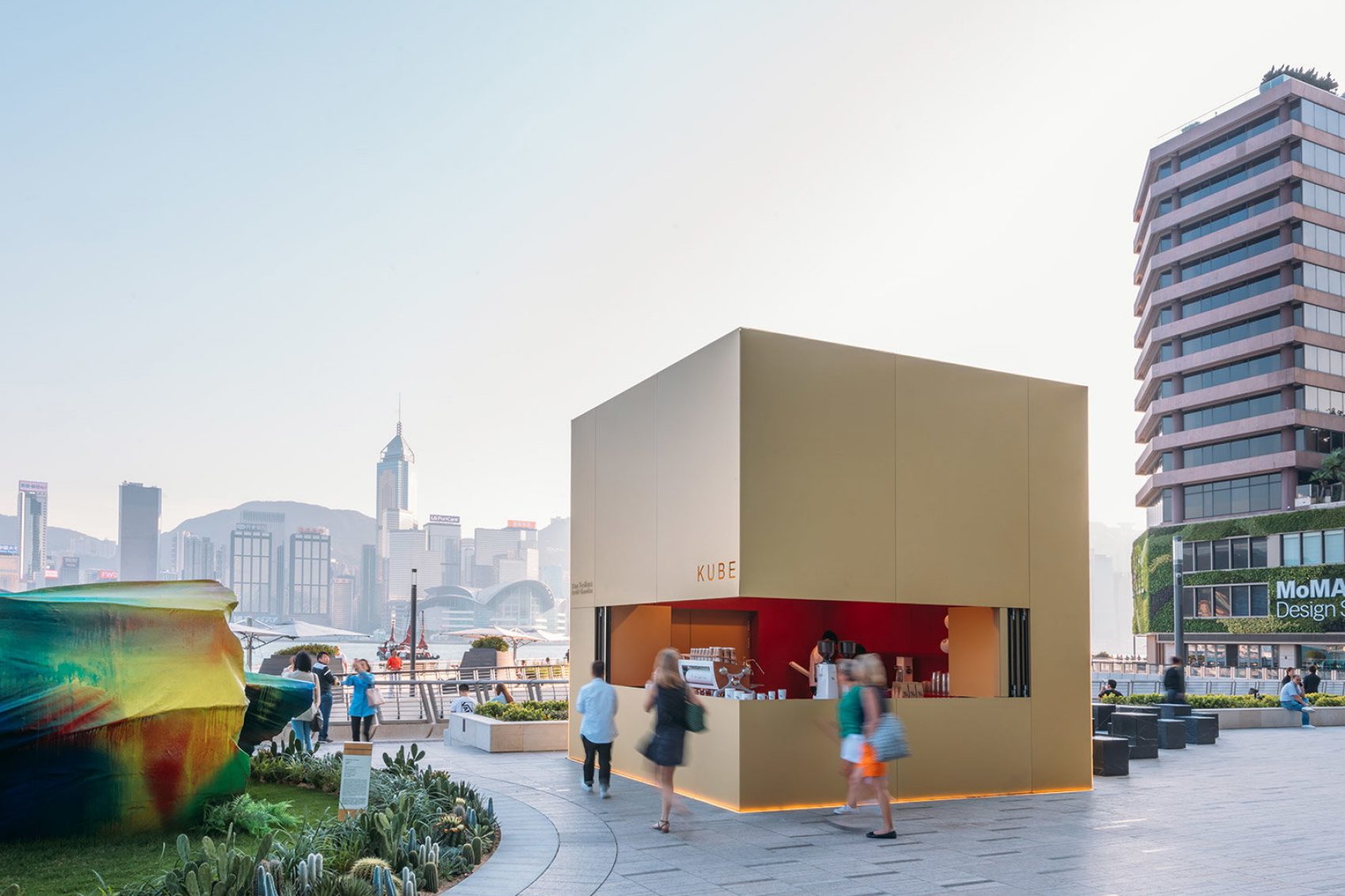 The Coffee Kube by K11 Musea at the Tsim Sha Tsui waterfront, Hong Kong