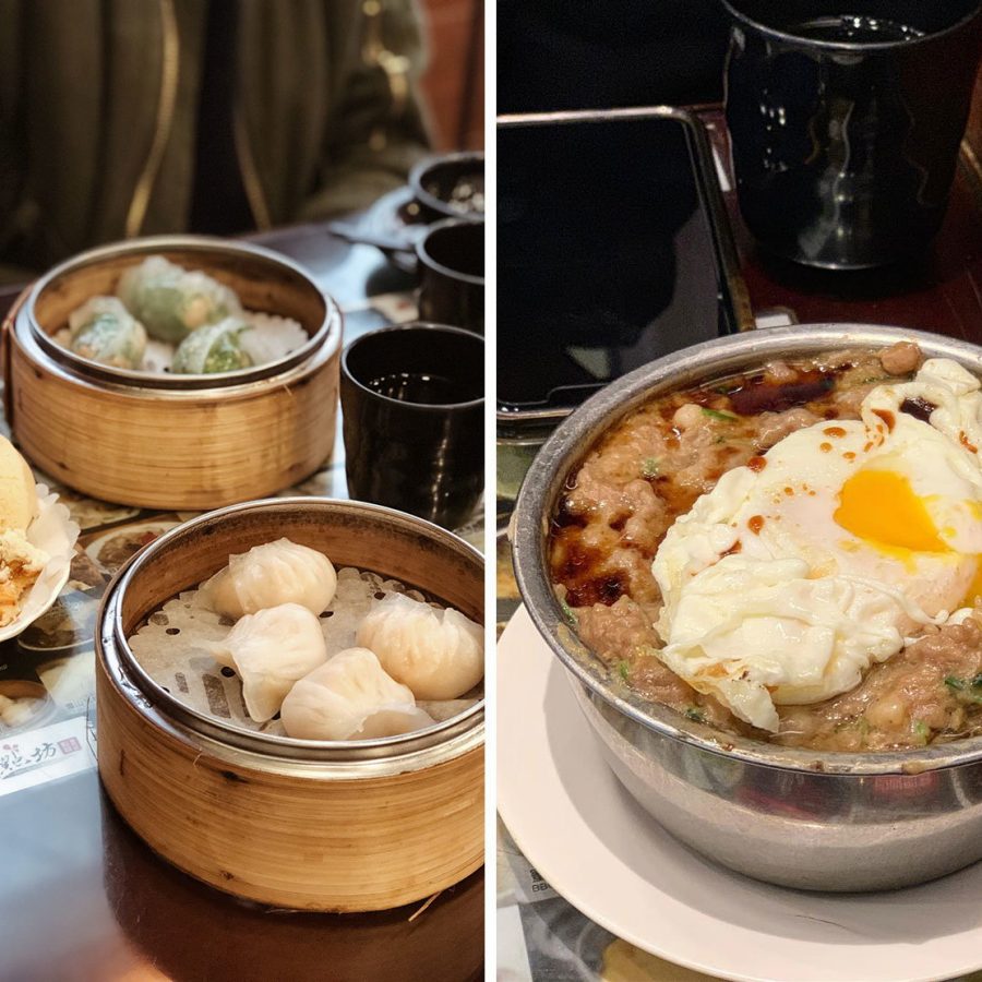 Dim sum and steamed rice