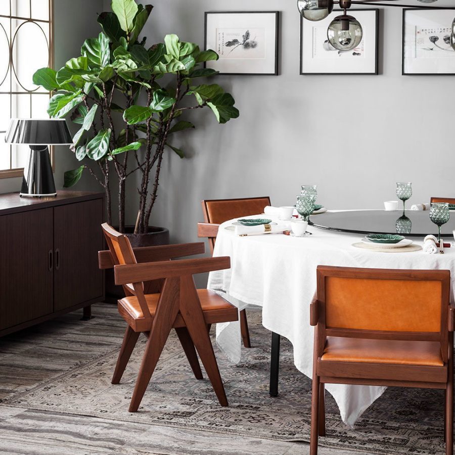 Private dining table at Duddell's, Hong Kong