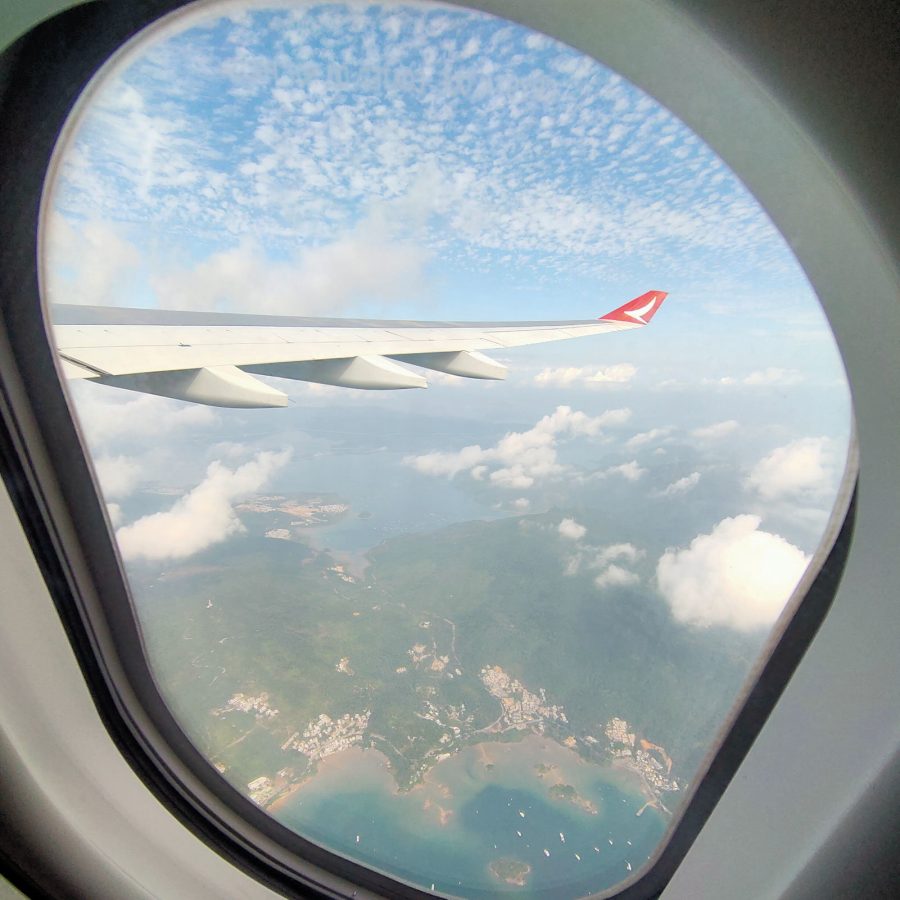 View on the plane
