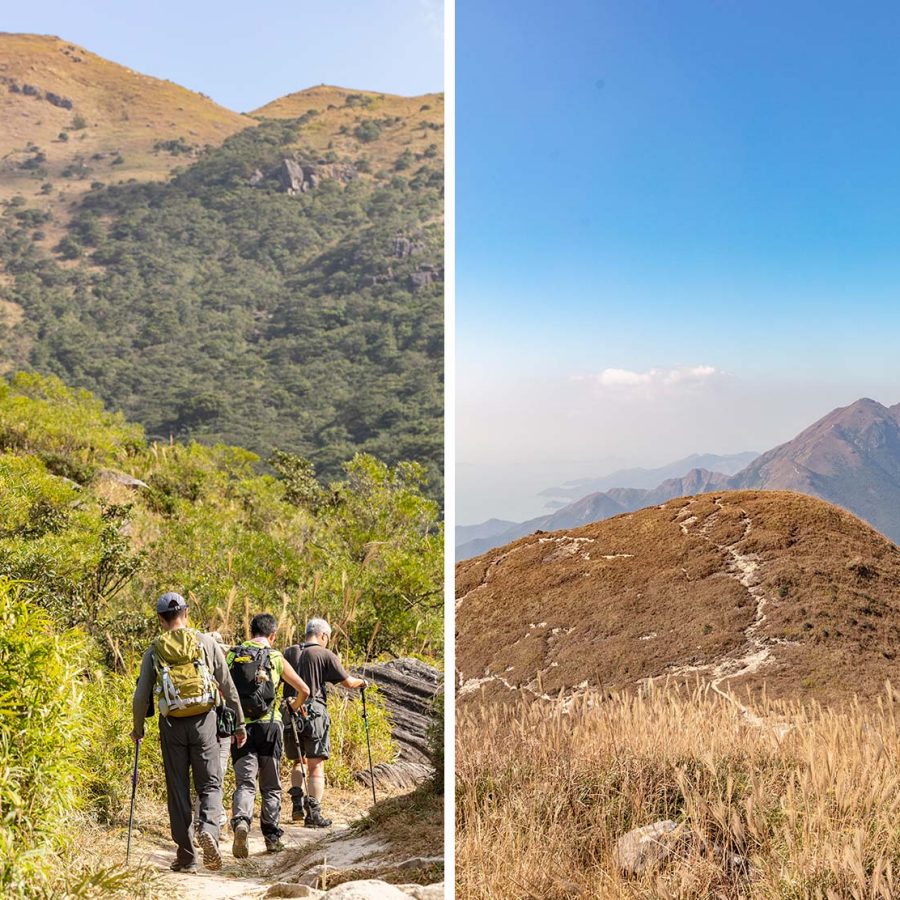 Hiking trails on the Lantau Island, Hong Kong