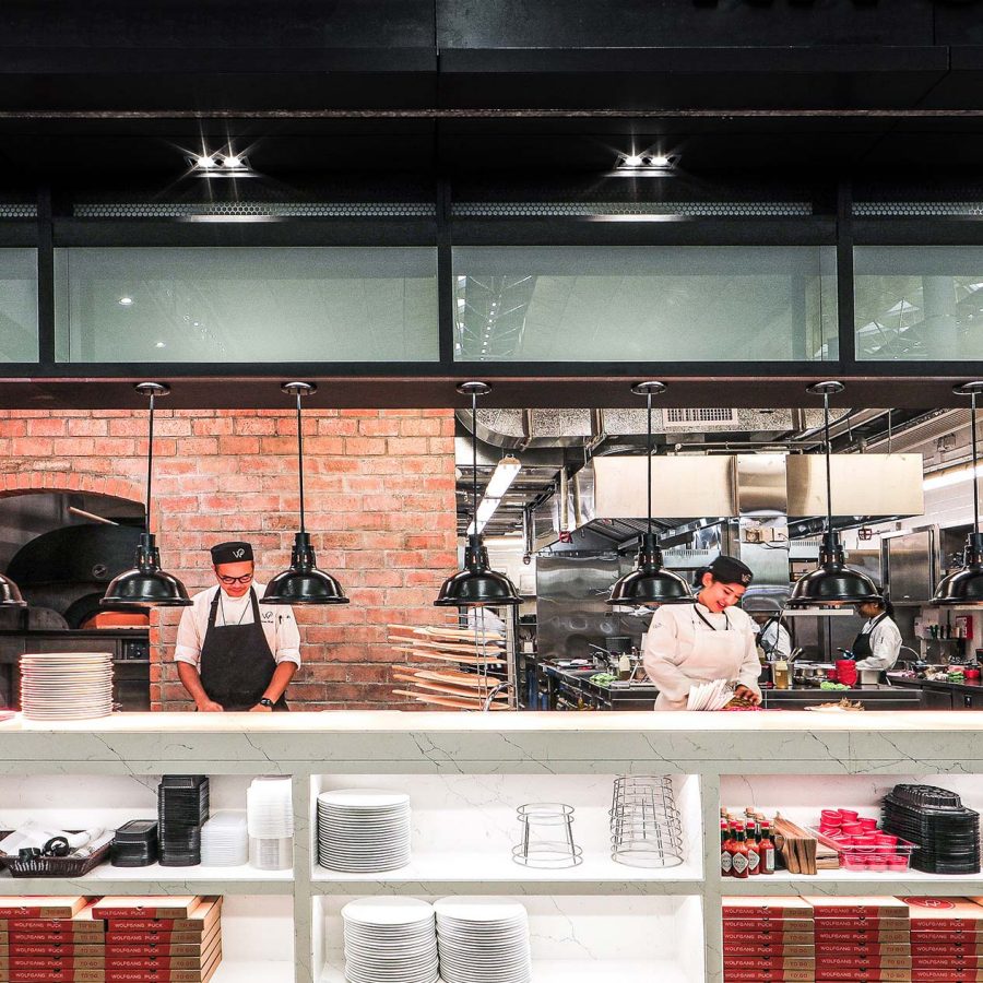 Wolfgang Puck HKIA open kitchen
