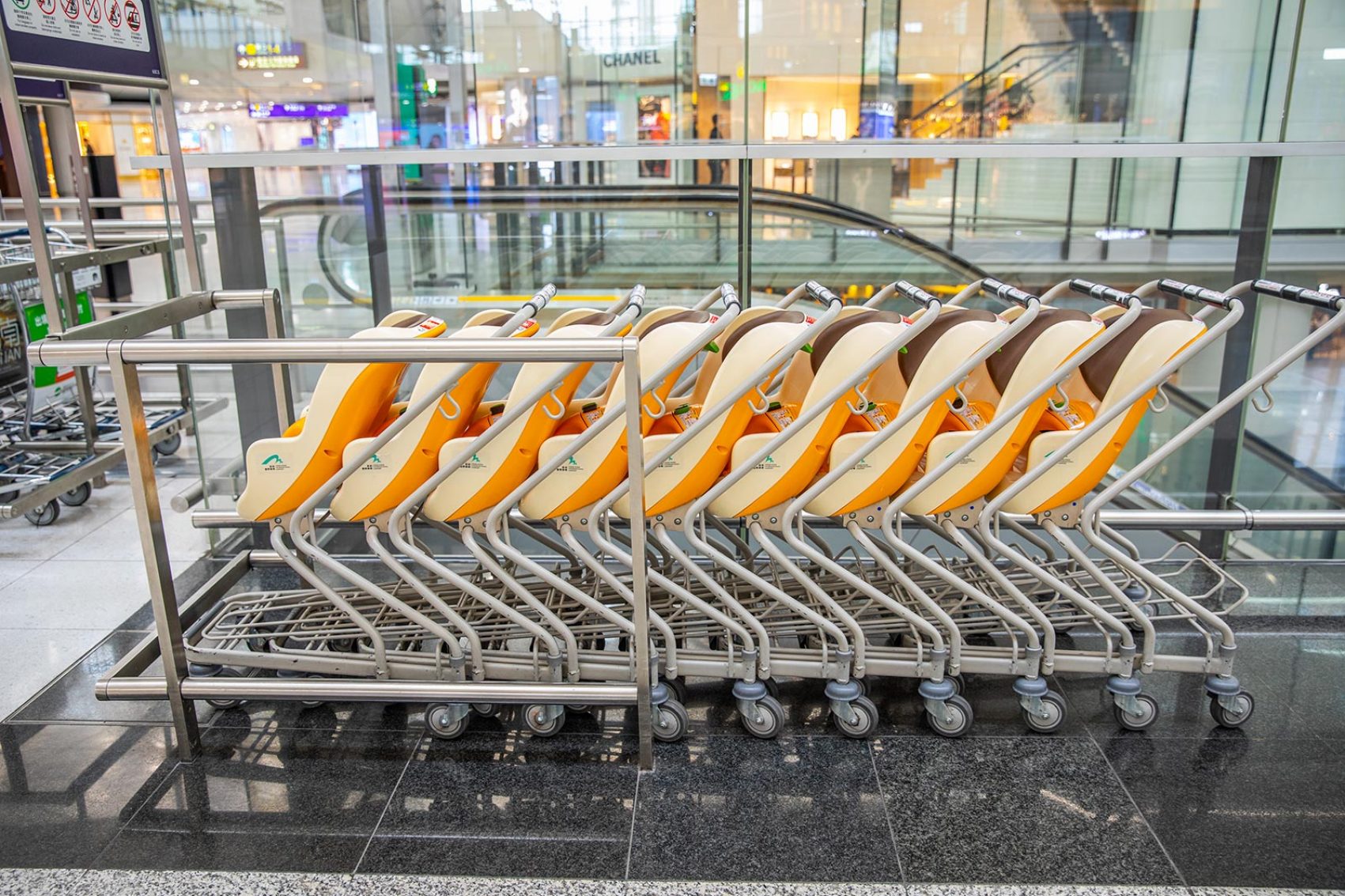 Hong Kong International Airport infant strollers
