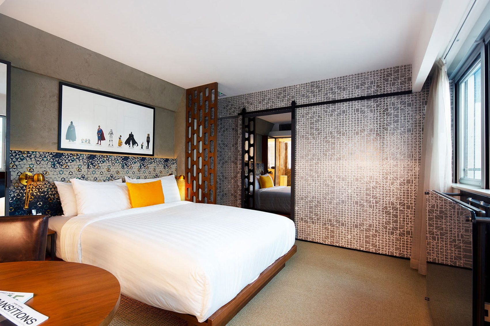 Ovolo hotel room, Hong Kong