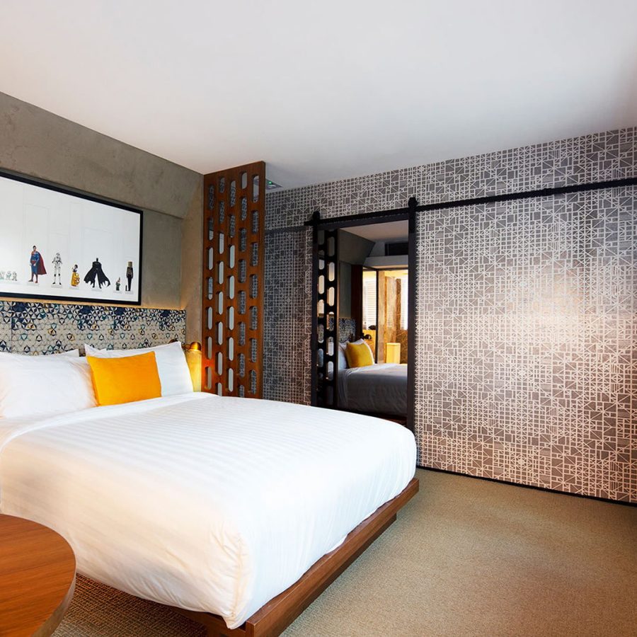 Ovolo hotel room, Hong Kong