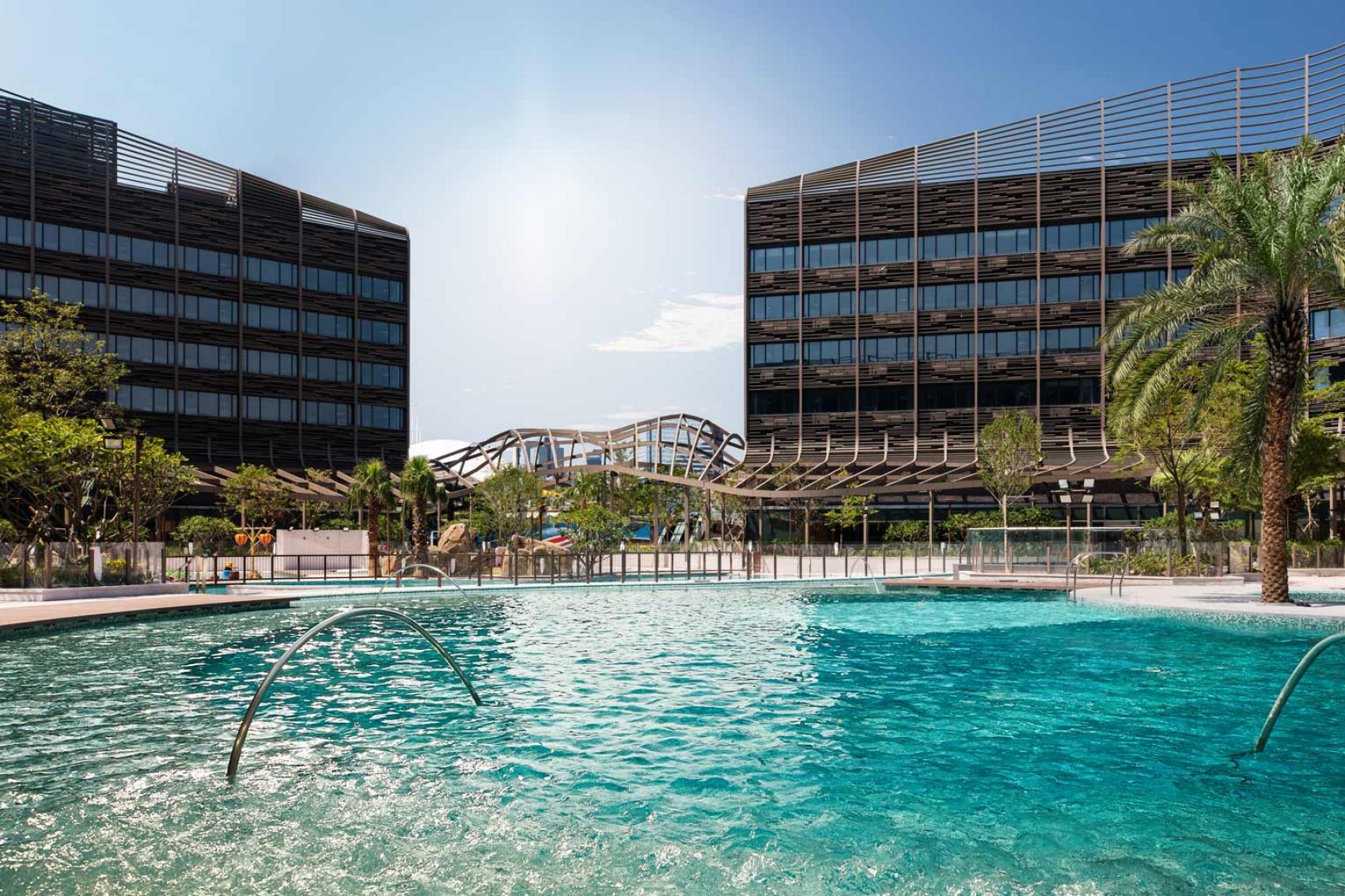 The exterior view of Ocean Park Marriott 