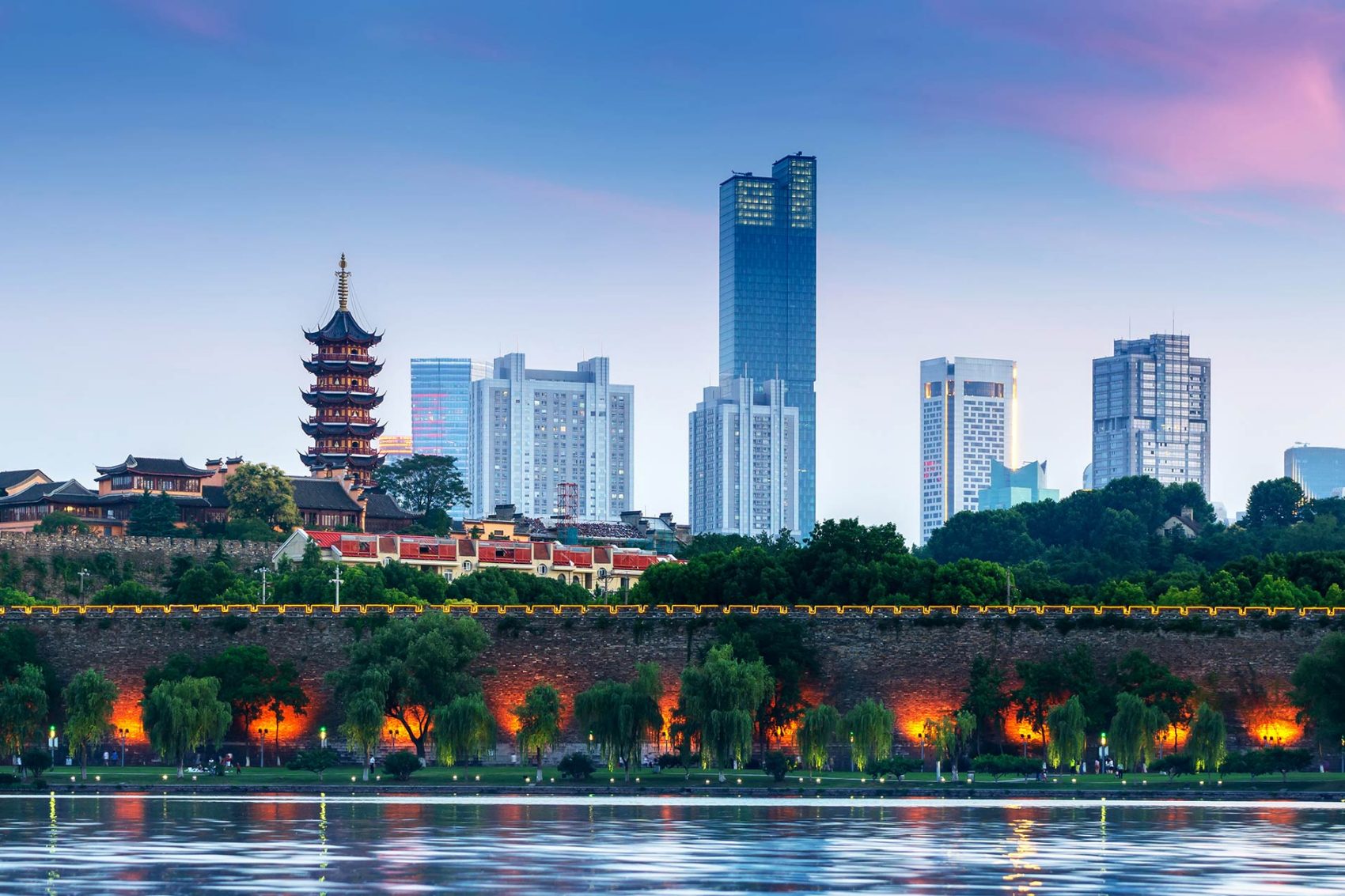 City walls Xuanwu Lake in Nanjing