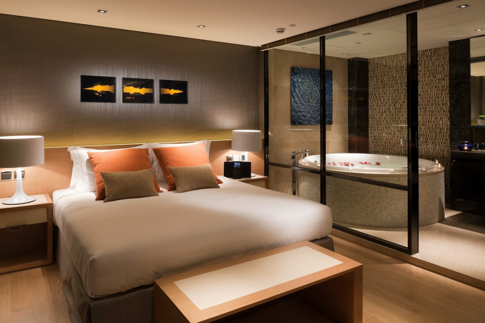Grand Aqua Suite interior at the Nina Hotel, Southside