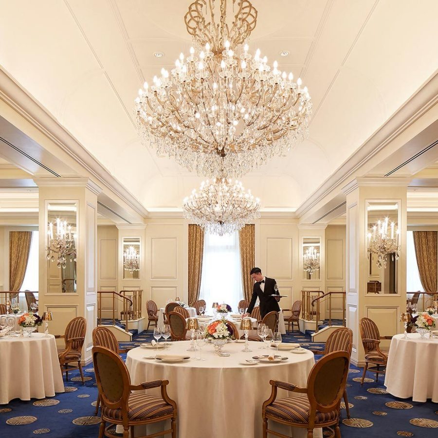 The interior of Gaddi's at the Peninsula Hong Kong