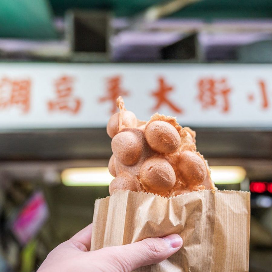 Egg waffles in Hong Kong