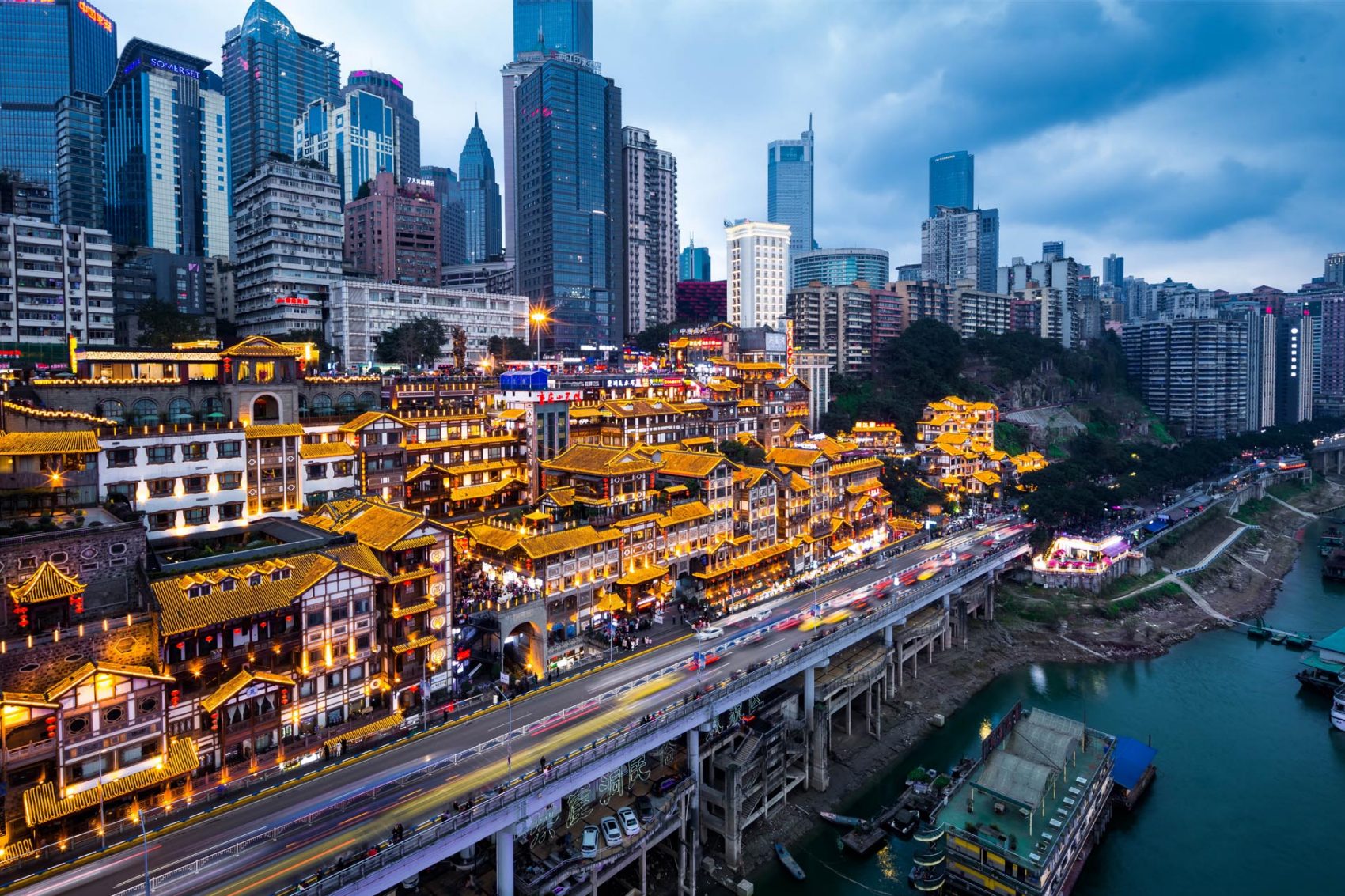 City view in China