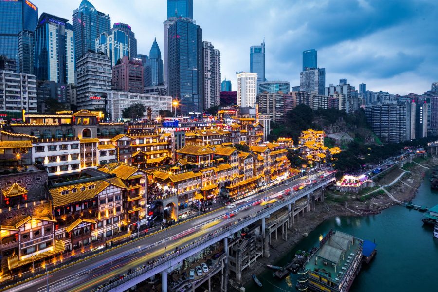 City view in China