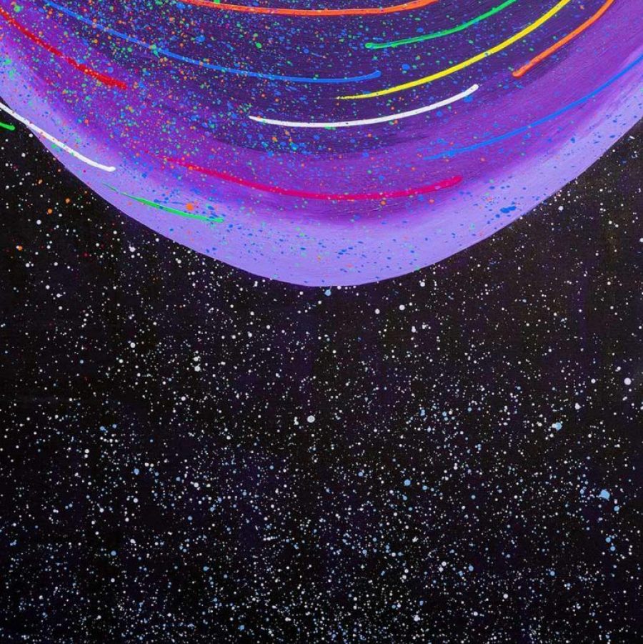 Abstract painting of the universe