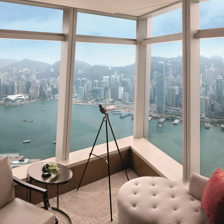 The Deluxe Victoria Harbour Suite at the Ritz-Carlton Hong Kong