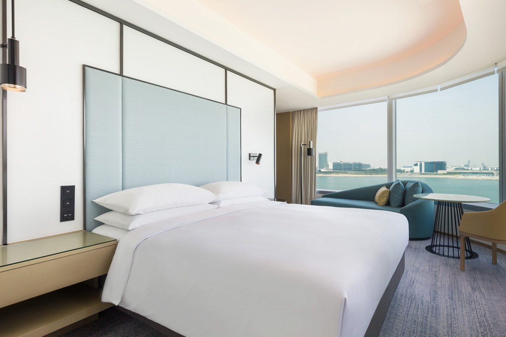 Room interior at the Sheraton Tung Chung hotel in Hong Kong