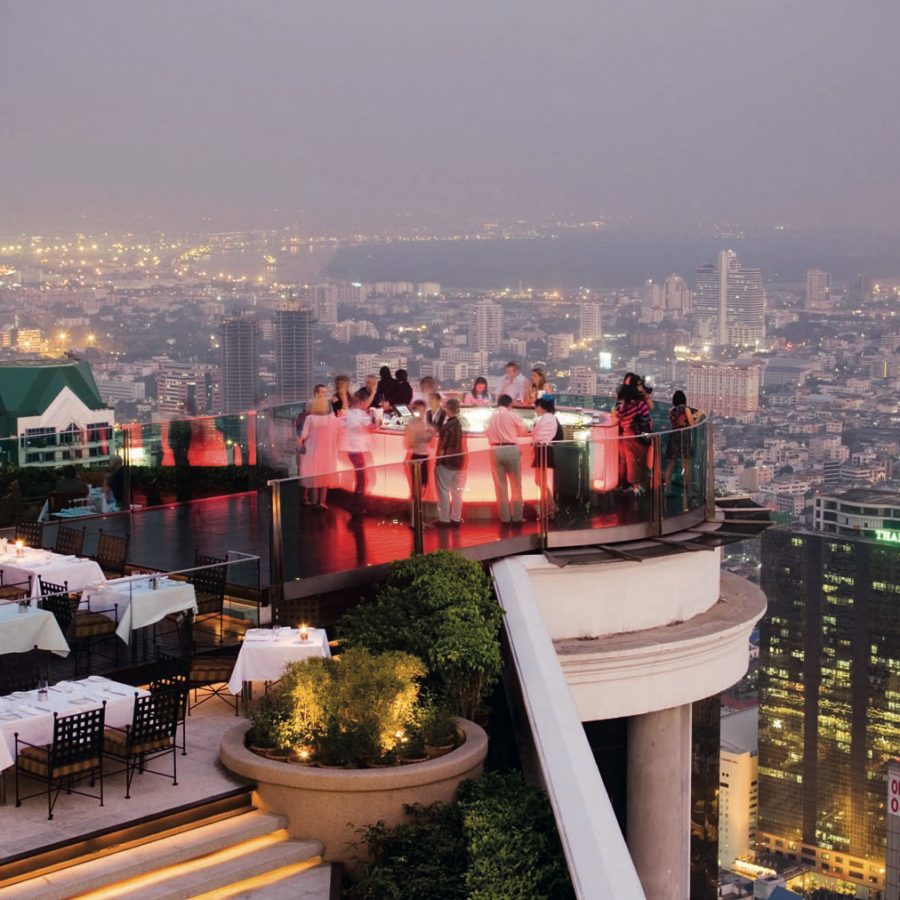 Views over the Sky Bar in Bangkok