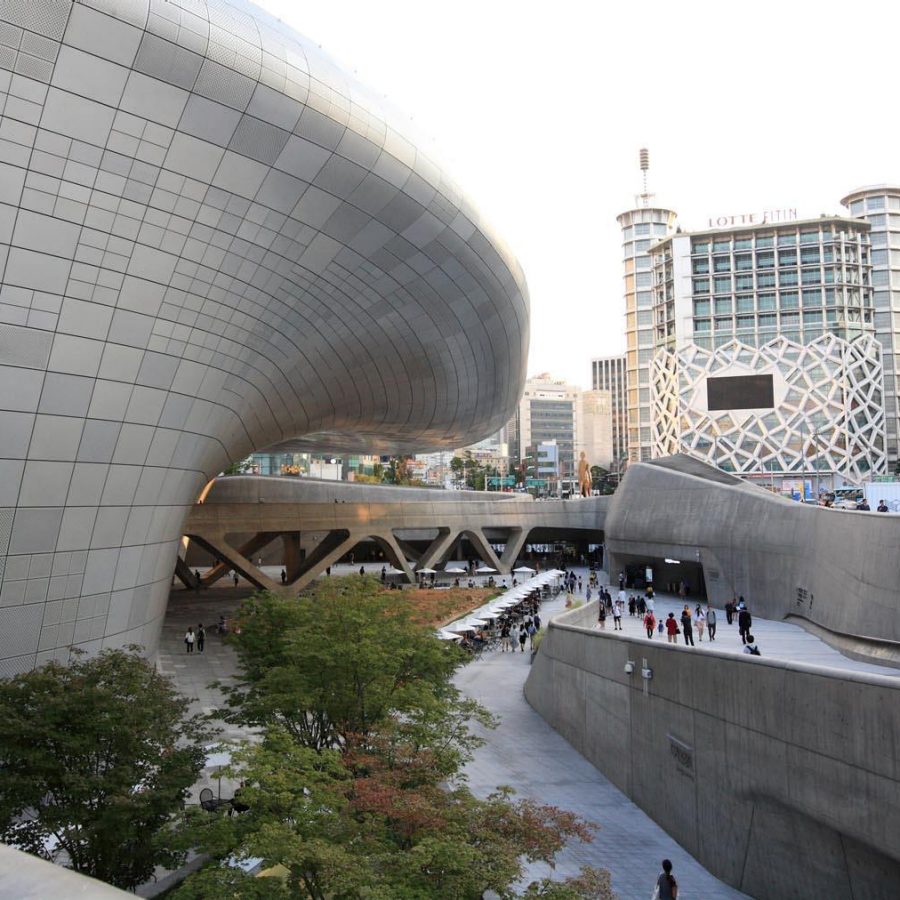 Dongdaemun gate exhibition halls in Seoul at the City Architecture Biennale