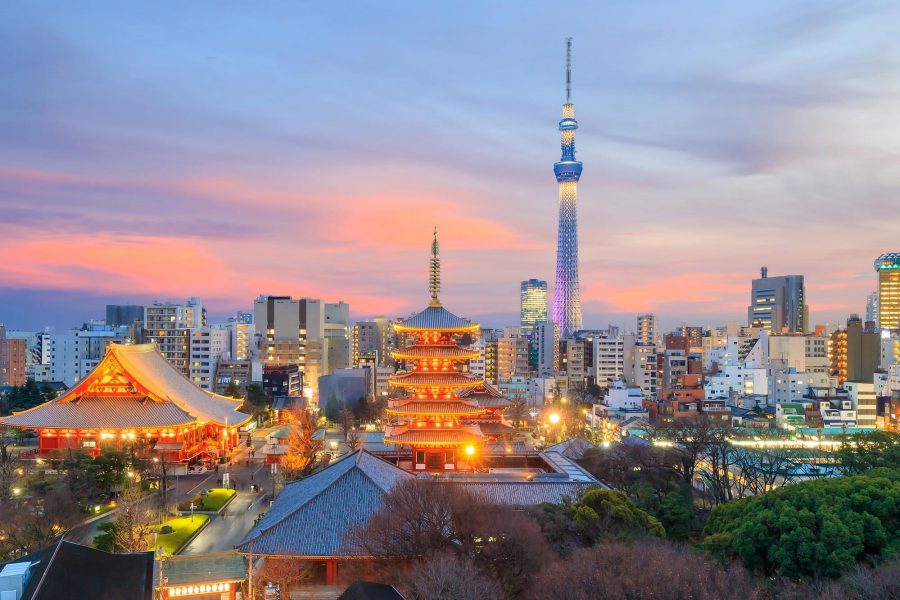 Tokyo at dusk. Credit: Shutterstock
