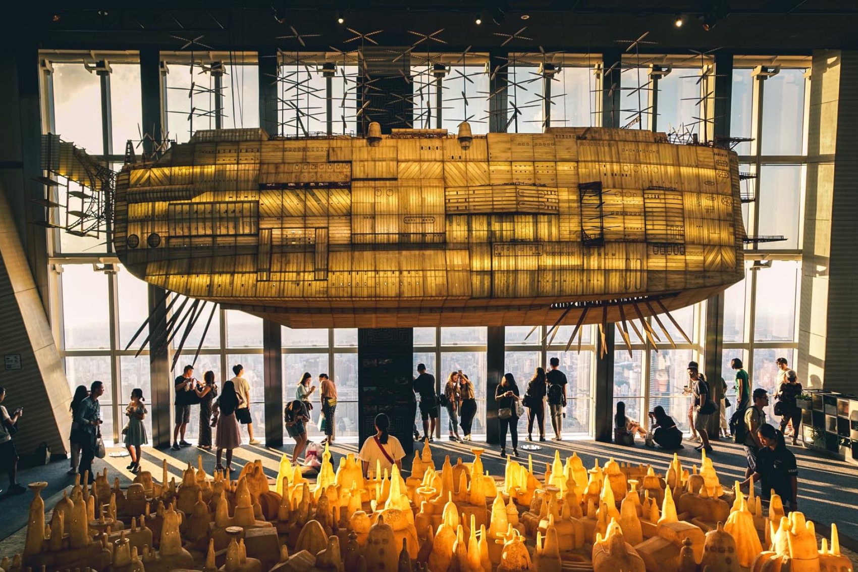 Installation of airship from studio ghibli. Credit: Shutterstock