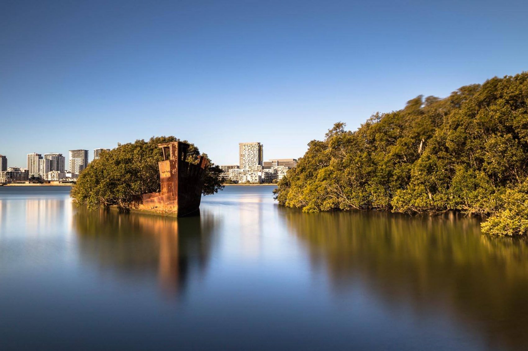 One of the best Sydney walks takes you to Ayrfield Shipwreck on the Parramatta River. Credit: Jeffery Hamstock/Shutterstock