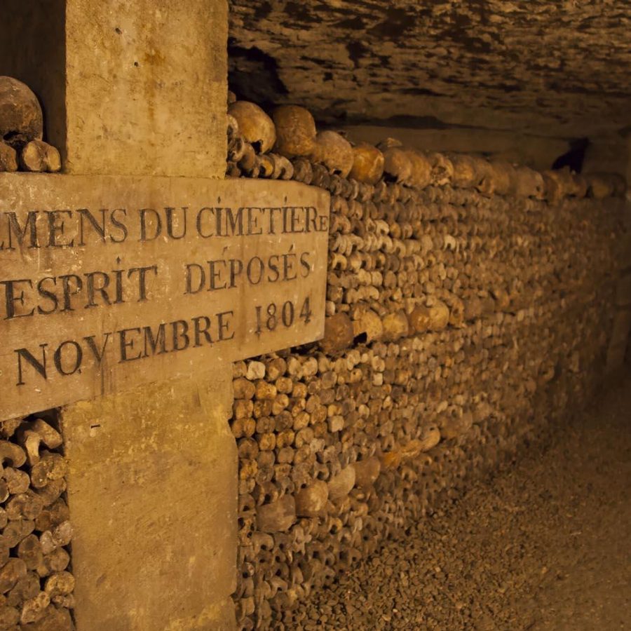 The Catacombs, Paris. Credit: 123RF