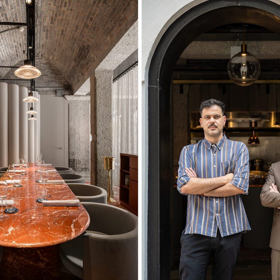 The interior of Agora in Hong Kong and Chef Antonia Ovedo