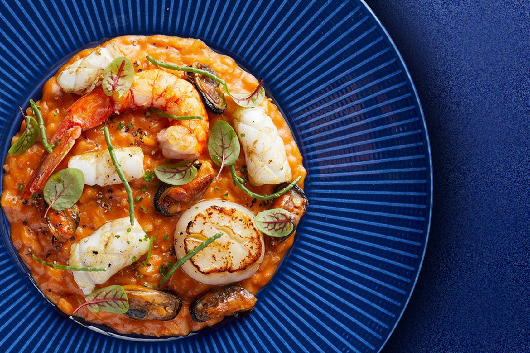 Seafood dish, Fiamma