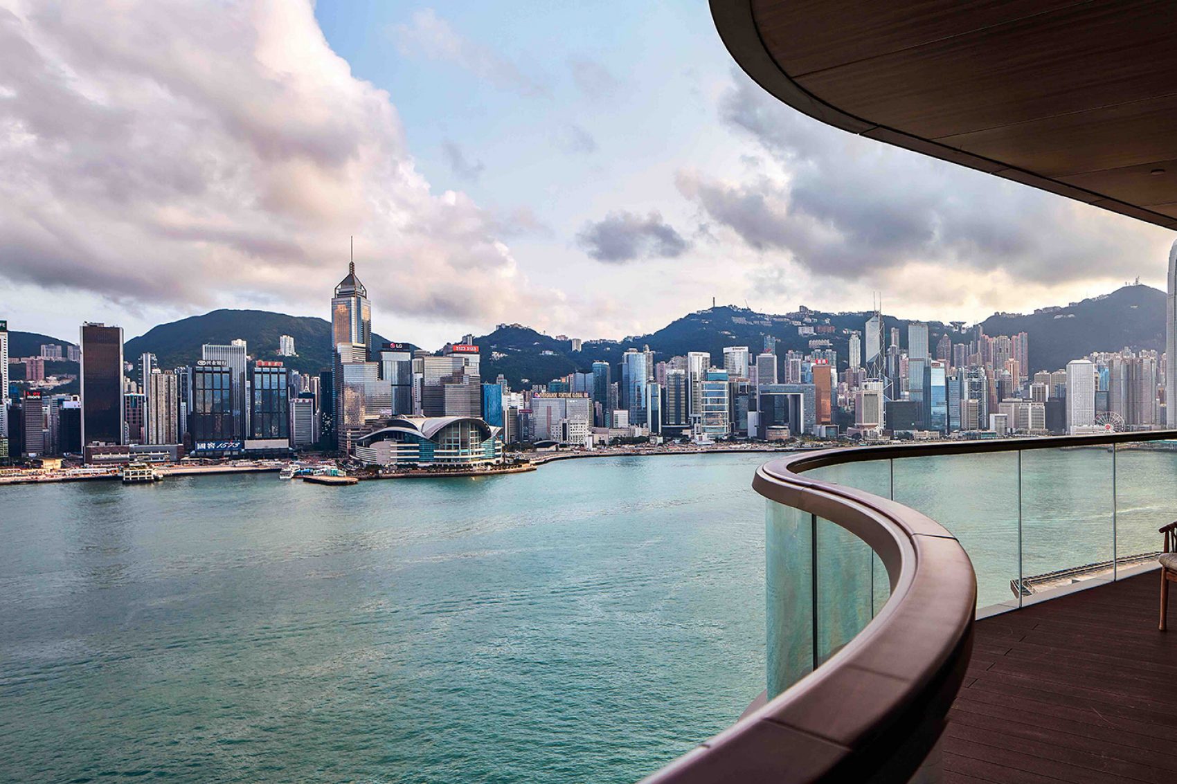 K11 Artus balcony & view of victoria harbour