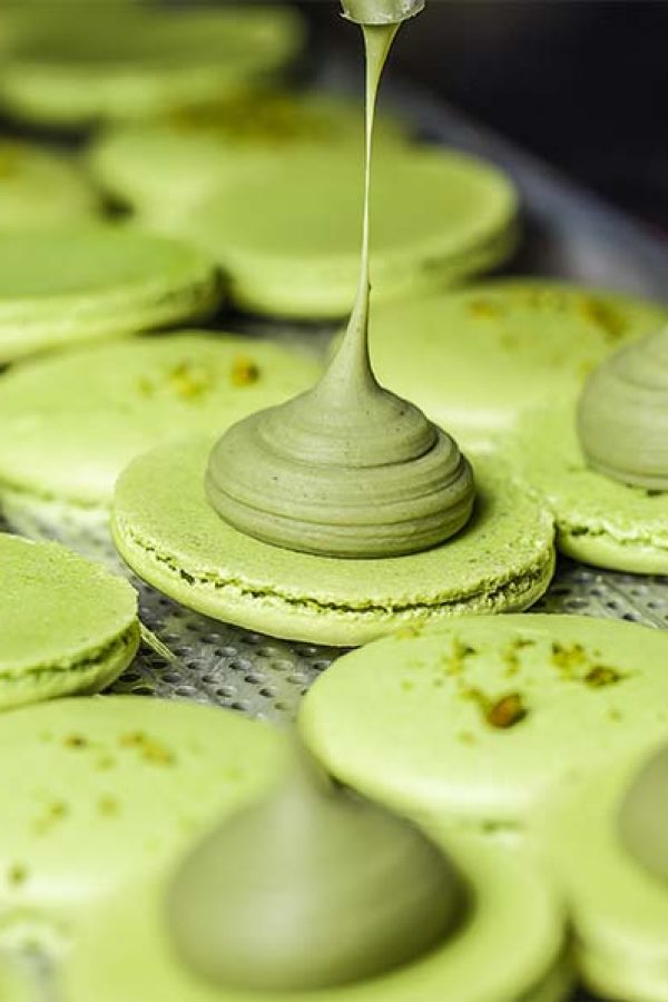 Green macarons
