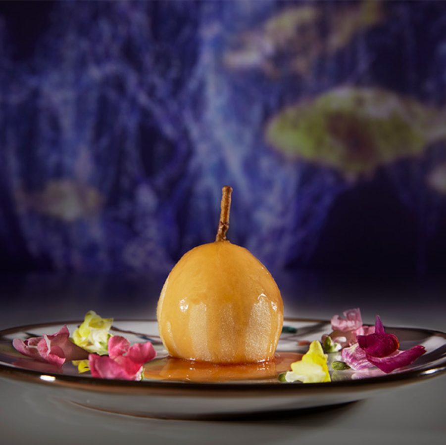 Duck pear dish