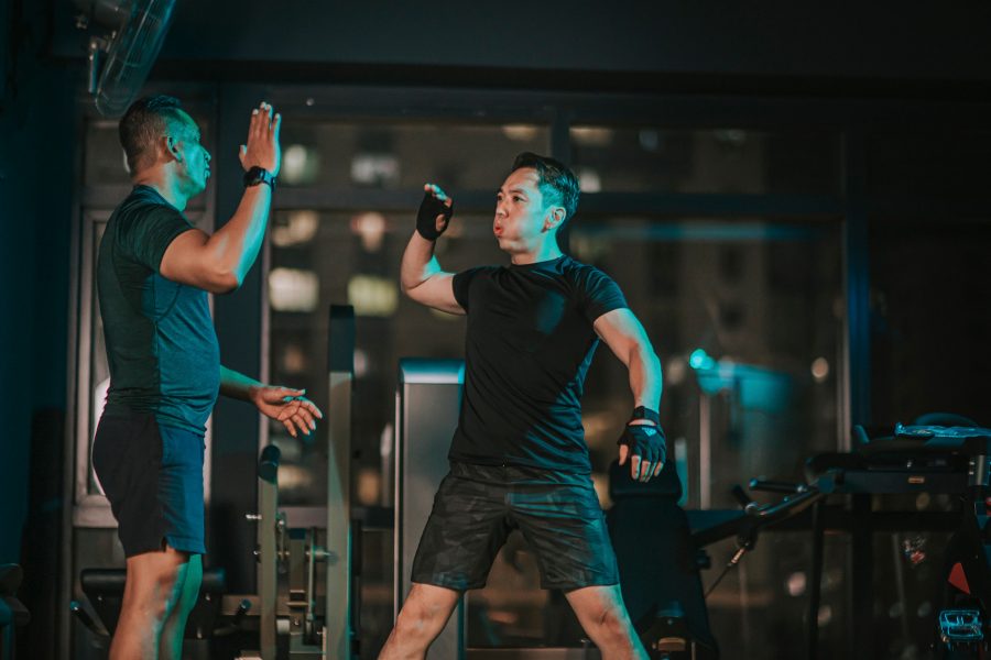 Men working out at the gym. Credit: Getty Images