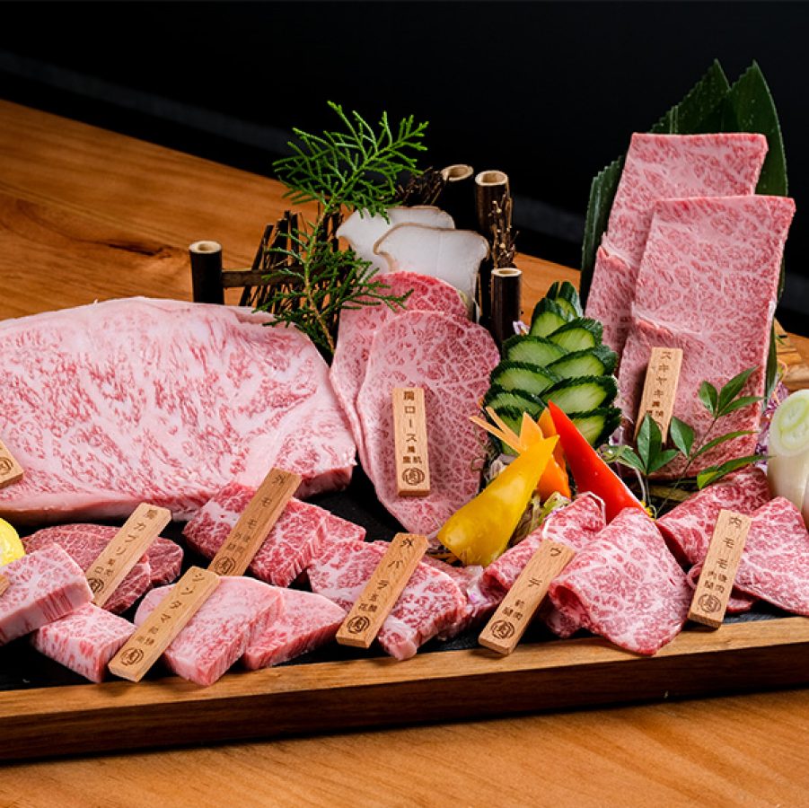 Miyazaki Niku Honpo, Miyazaki A5 and Kyushu Wagyu beef and marbled Kurobuta pork 