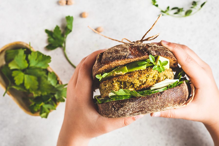 Vegetarian burger