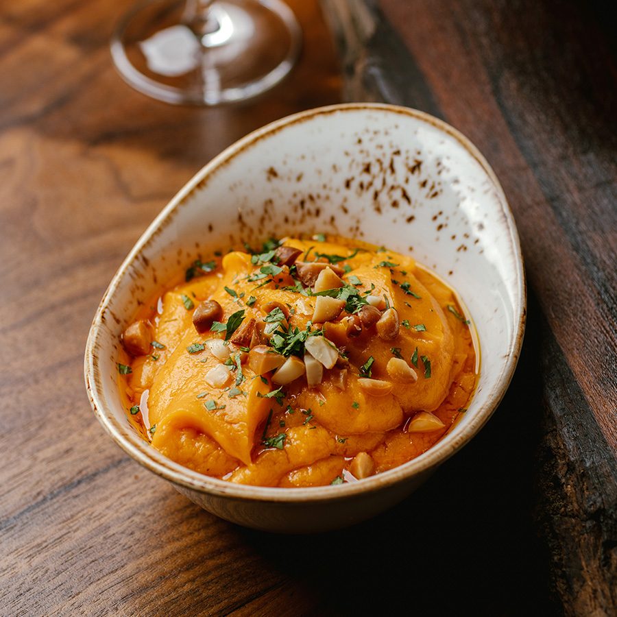 The mashed sweet potatoes at Percy's in Hong Kong