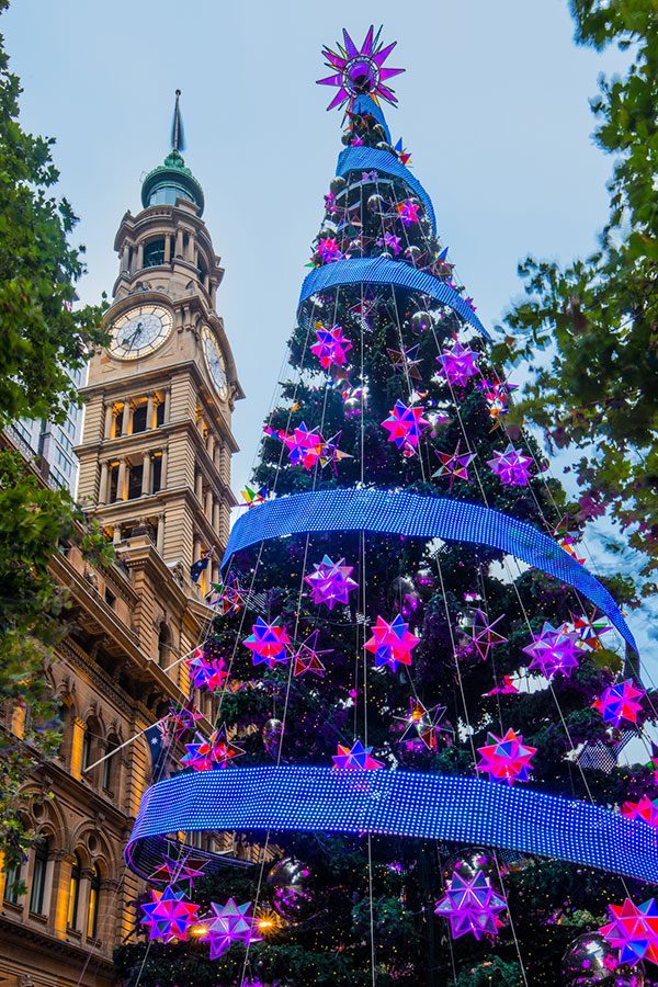 Martin Place's Christmas Tree, Sydney. Credit: Getty Images