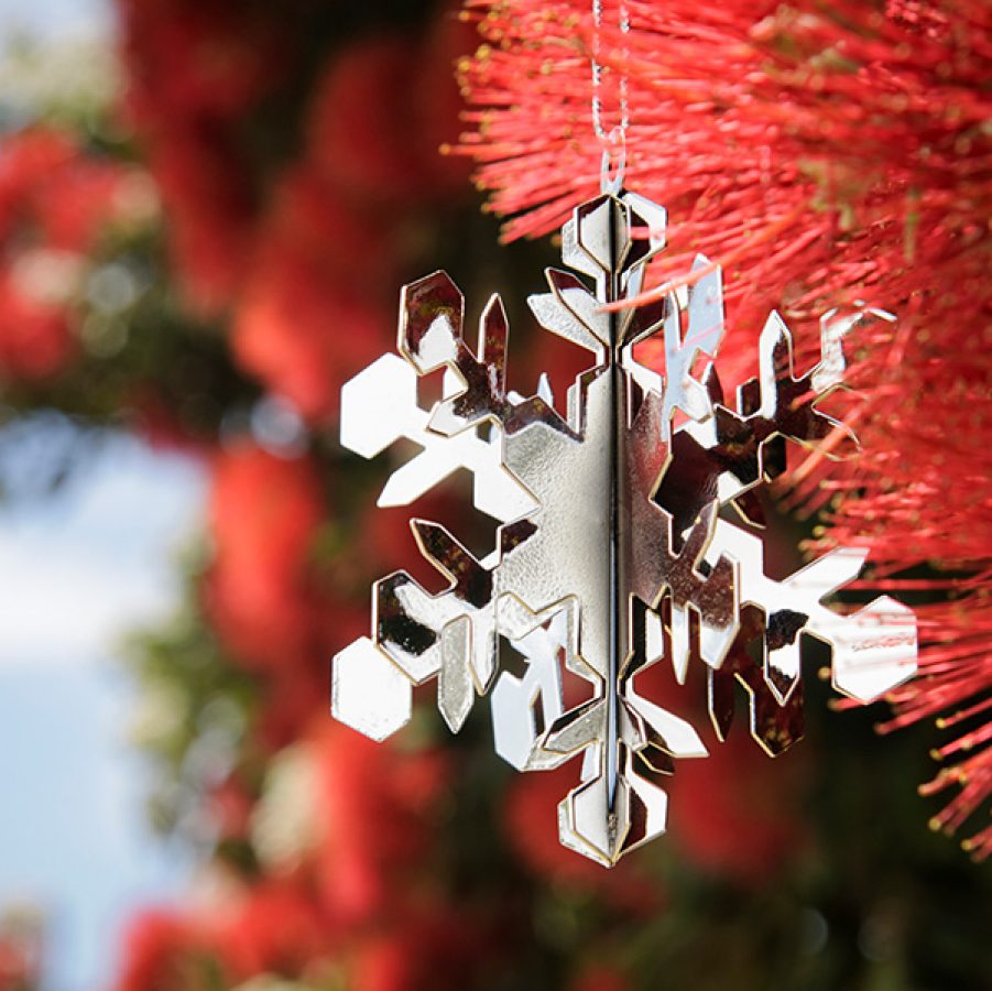 Crimson Christmas tree. Credit: Getty Images