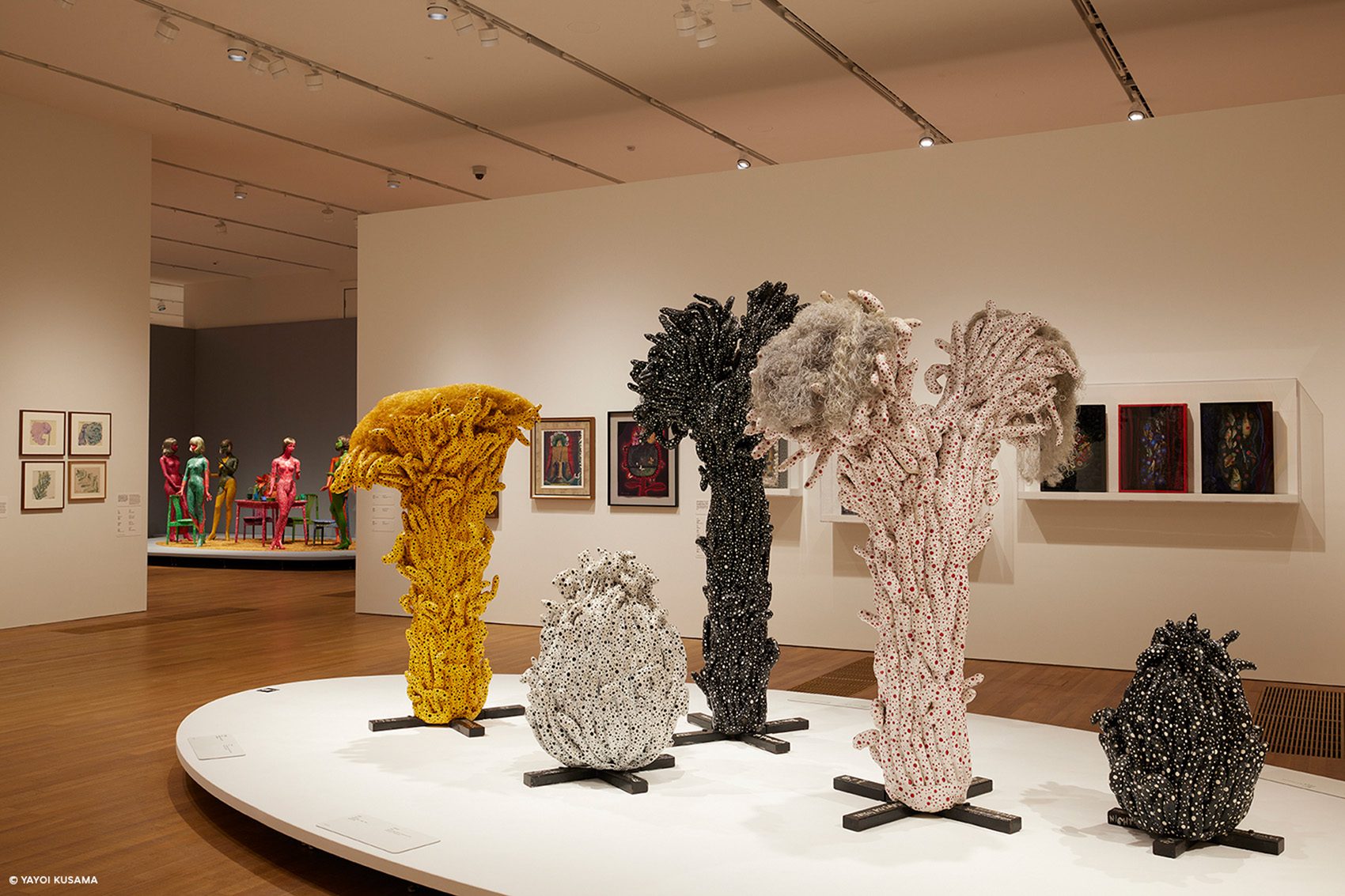 Installation view of Yayoi Kusama: 1945 to Now, 2022. Credit: Lok Cheng and M+, Hong Kong