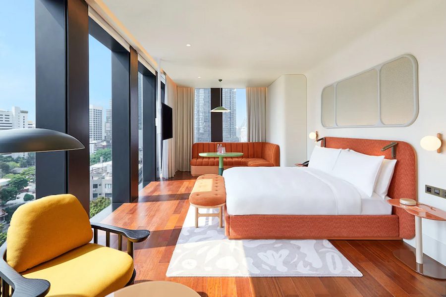 Hotel bedroom, The Standard