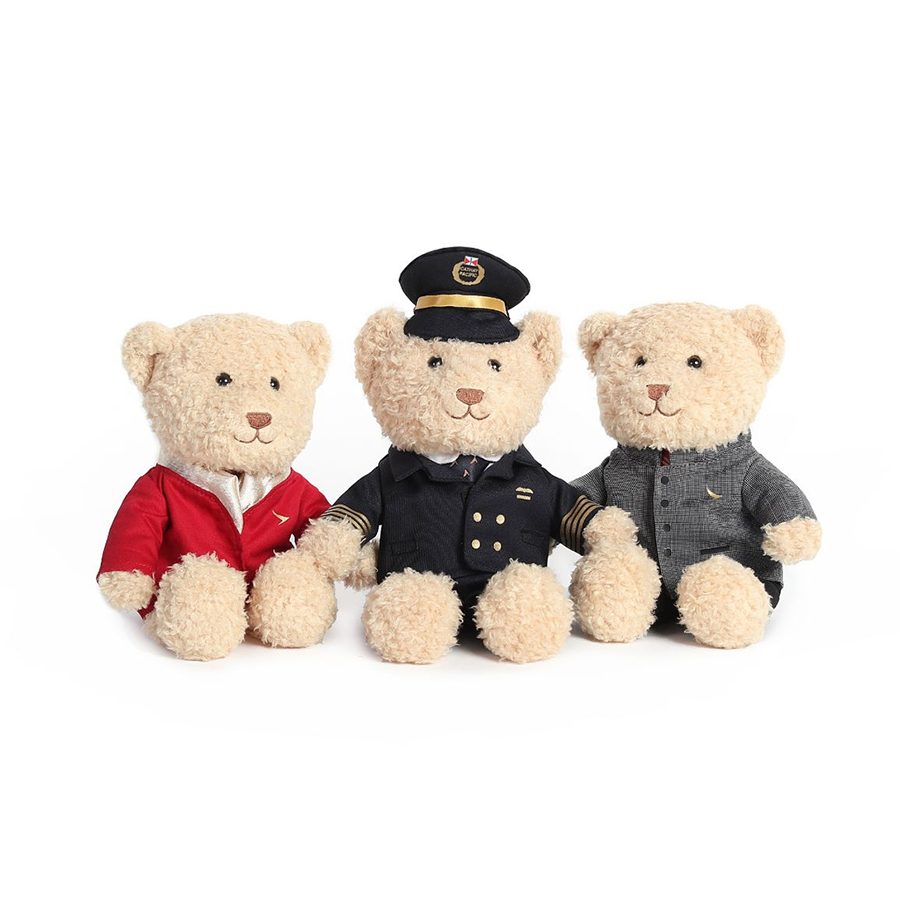 cuddly Cathay pilot and crew bears 