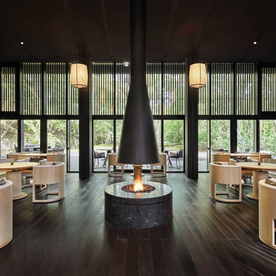 Aman Kyoto hotel, the living pavilion interior