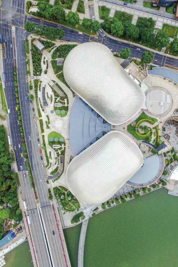Aerial view of Marina Bay; Credit: Idroneman