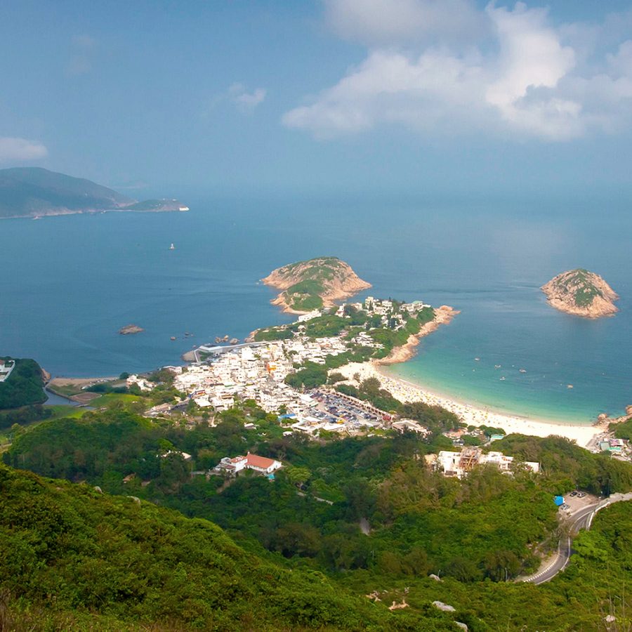 View of Shek O Beach from Dragon's Back