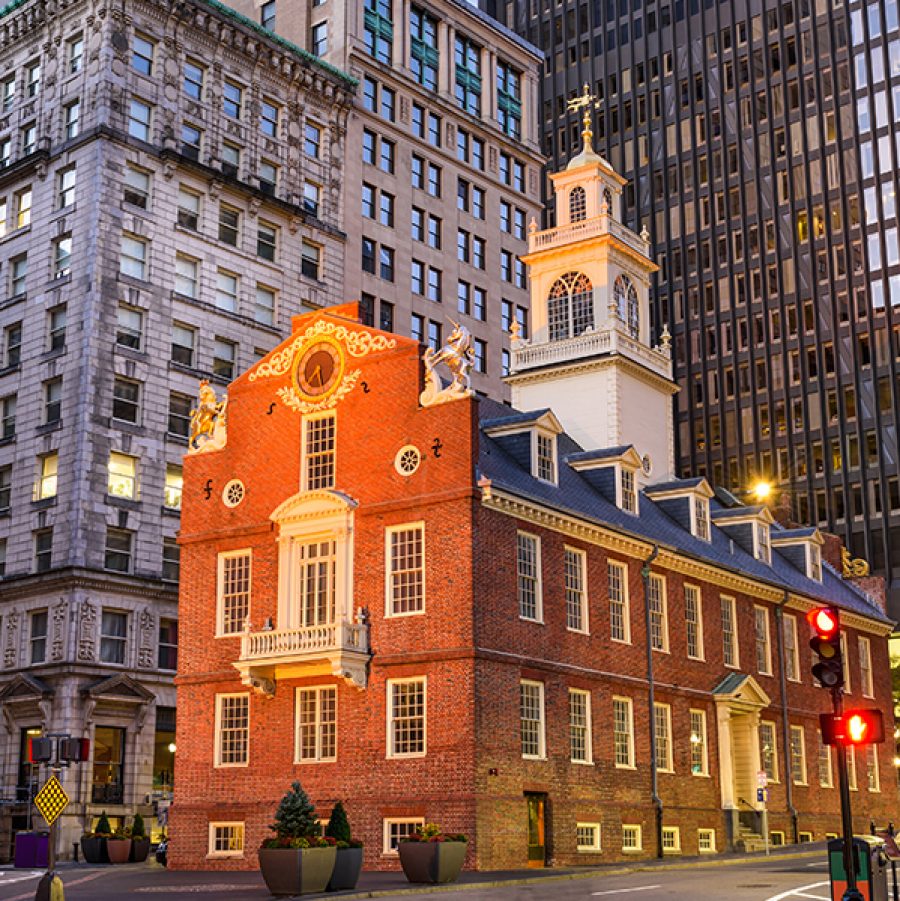 Old State House, Boston, USA. Credit: Getty Images